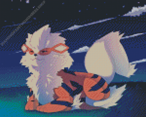 Arcanine Pokemon Character Diamond Painting