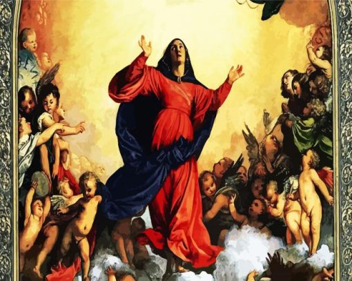 Assumption of the Virgin by Tiziano Diamond Painting