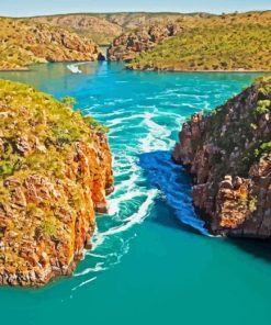 Australia Horizontal Falls Diamond by numbers