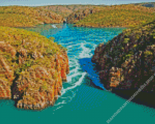 Australia Horizontal Falls Diamond by numbers