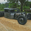 Black Rat Rod Diamond Painting