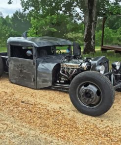 Black Rat Rod Diamond Painting