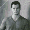 Black and White Henry Cavill Diamond Painting