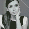 Black and White Nina Dobrev Diamond Painting