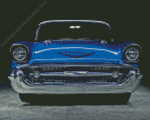 Blue 57 Chevy Diamond Painting