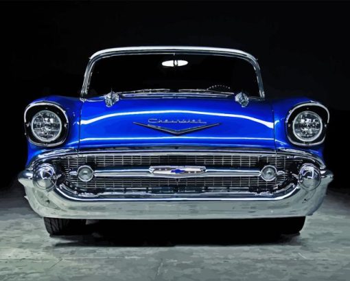 Blue 57 Chevy Diamond Painting