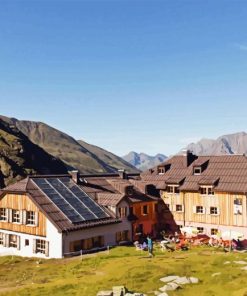 Cabin Refuge In Pitztal Diamond Painting