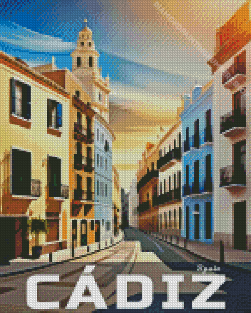 Cadiz City Poster Diamond Painting