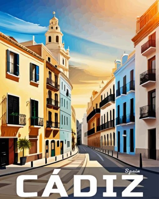 Cadiz City Poster Diamond Painting