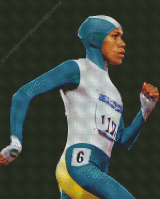 Cathy Freeman Diamond by numbers