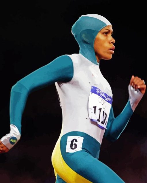 Cathy Freeman Diamond by numbers