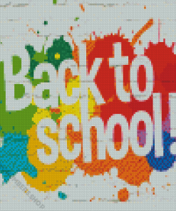 Colorful Back to School Diamond art