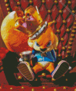 Conkers Bad Fur Day Diamond Painting