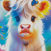 Cute Cow Baby Diamond Painting