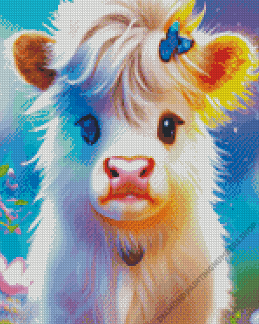 Cute Cow Baby Diamond Painting