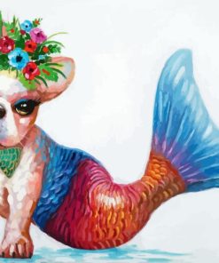 Dog Mermaid Diamond Painting