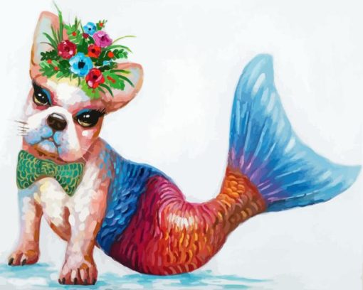 Dog Mermaid Diamond Painting