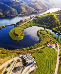 Douro Valley Portugal Diamond by numbers