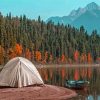 Fall Camping Tent Diamond Painting