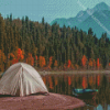 Fall Camping Tent Diamond Painting