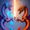 Fire and Ice Dragons Diamond Painting