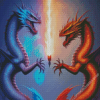 Fire and Ice Dragons Diamond Painting