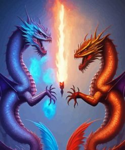 Fire and Ice Dragons Diamond Painting