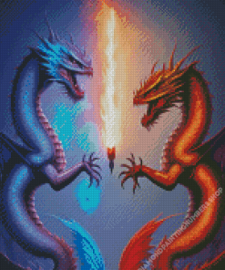 Fire and Ice Dragons Diamond Painting