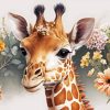 Floral Giraffe Diamond Painting