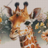 Floral Giraffe Diamond Painting