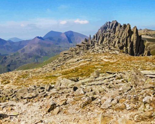 Glyder Fawr Snowdon Diamond Painting