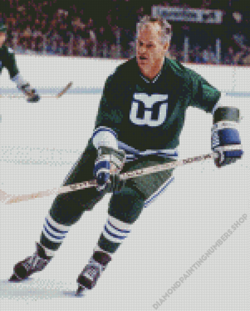 Gordie Howe Diamond Painting