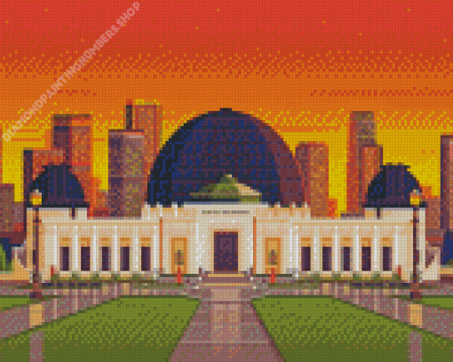 Griffith Observatory Poster Diamond Painting