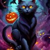 Halloween Cat Diamond Painting