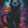 Halloween Cat Diamond Painting