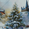 Hogwarts in Snow Diamond Painting