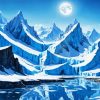 Icy Mountain Diamond Painting