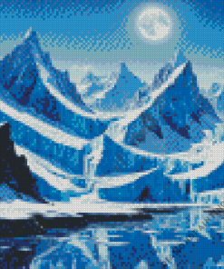 Icy Mountain Diamond Painting