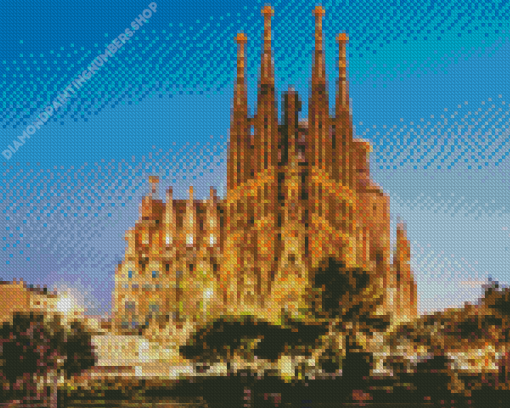 La Sagrada Familia Diamond by numbers