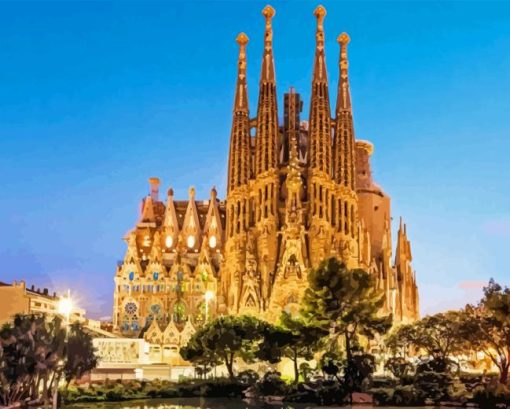 La Sagrada Familia Diamond by numbers