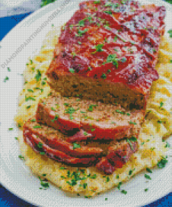 Meat Loaf Dish Diamond Painting