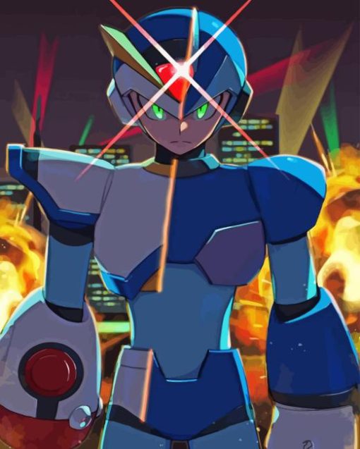 Mega Man X Hero Diamond Painting