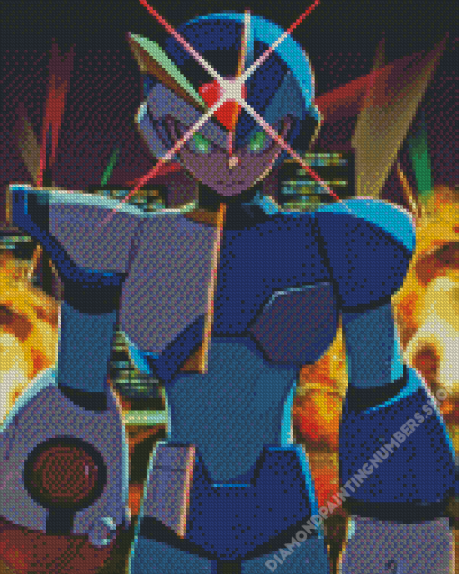 Mega Man X Hero Diamond Painting