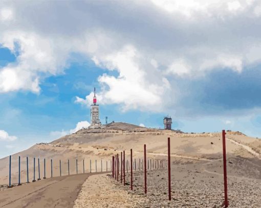 Mount Ventoux in France Diamond Painting