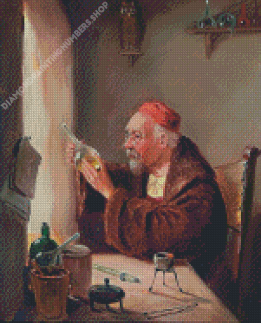 Old Alchemist man Art Diamond Painting