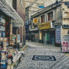 Old Korean Street Diamond Painting