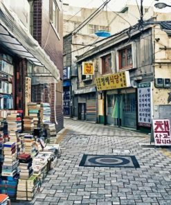 Old Korean Street Diamond Painting