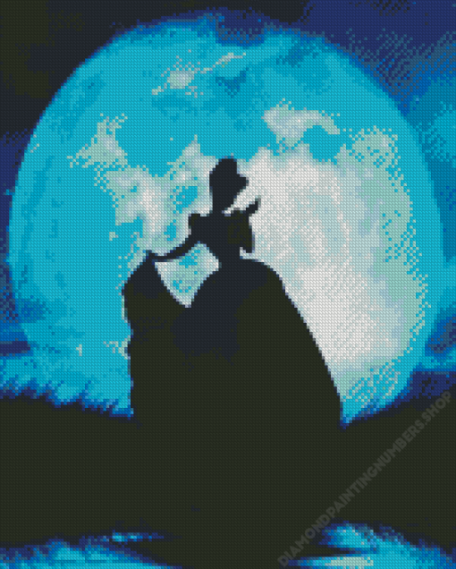 Princess Cinderella Silhouette Diamond Painting