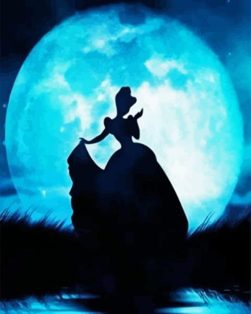 Princess Cinderella Silhouette Diamond Painting