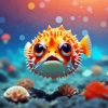 Puffer Fish Diamond Painting